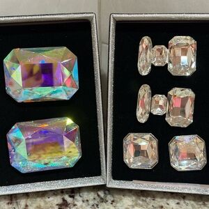 Iridescent and Clear Bootcharms